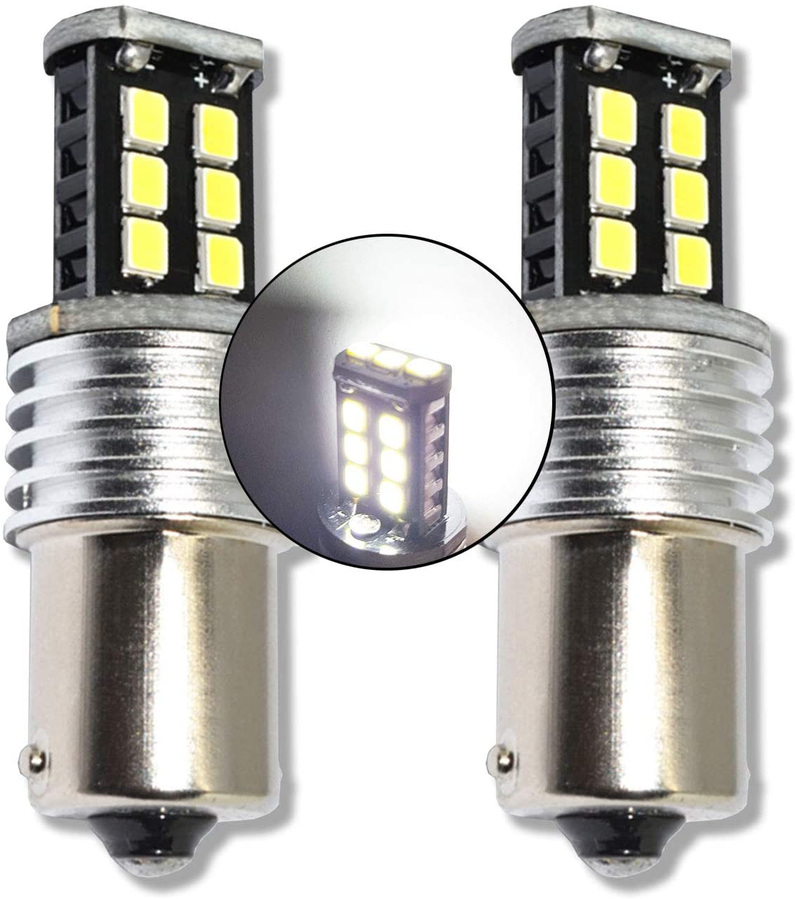 Einparts LED-Autolampe 1156 P21W, 135 SMD 4014, CANBUS, 10-30V, 6000K,  2er-Pack [EPL158] 